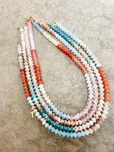 Load image into Gallery viewer, Jade + Gemstone Necklace (muted)