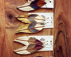 Retro Painted Feathers