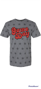 Game day Tee- Red/black