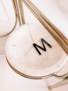 Acrylic Initial Necklace