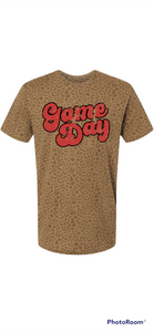 Game day Tee- Red/black